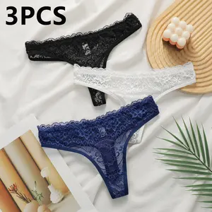 month protection sexy lace bikini panty breathable everyday High-Waisted Cotton Control Briefs Set 3PCS Floral Lace Panty Thongs  Low-Rise Sexy Lace Thong Panties Metallic Button Decor Textured G-String Panties Fashion Lace Bow Underwear Womenswear Bra Li