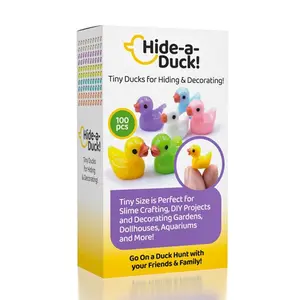 Hide A Duck Mini Charms – 100PCS Tiny Resin Ducks