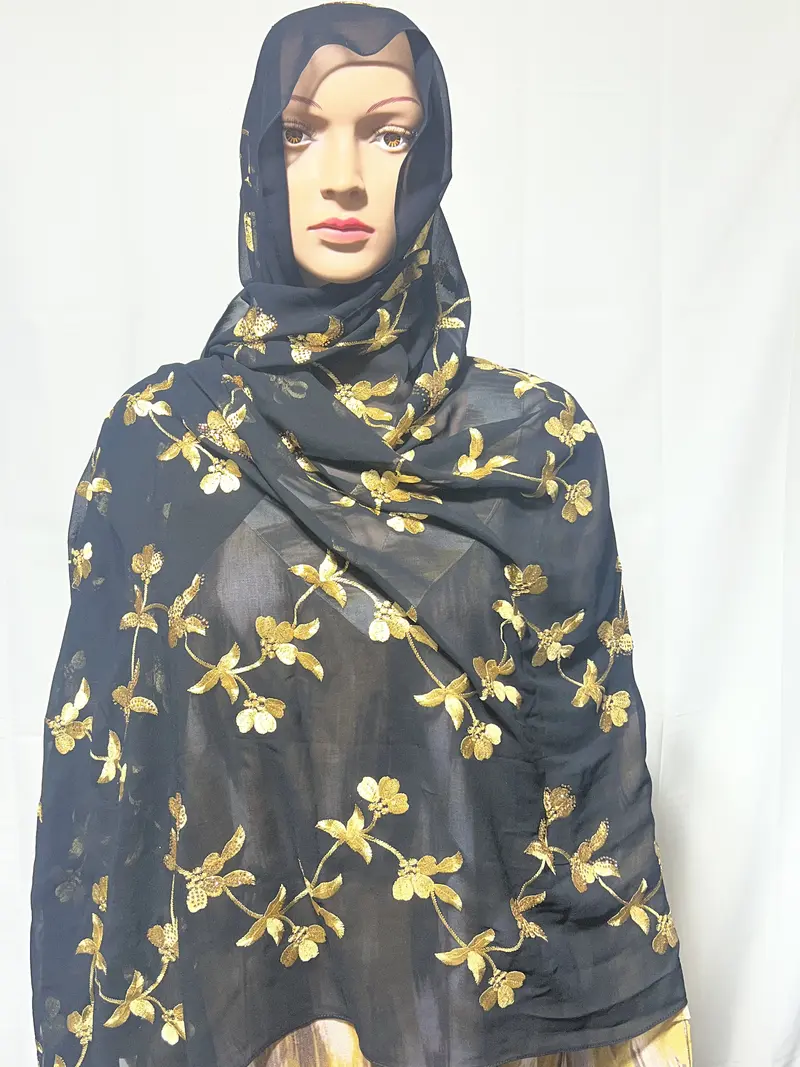 what color hijab to wear with gold and black dress - TikTok Shop