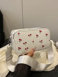 New Cherry Bag, Fashionable Versatile Shoulder Crossbody Bag, Unique Design, Fresh Sweet Style, Perfect for Daily Use, Casual Trendy Purses, Crossbody Purses