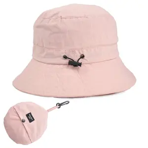 Solid Color Bucket Hat for Women Men, UPF 50+ UV Protection Sun Hat, Adjustable Water Resistant Lightweight Soft Polyester Fisherman Cap, Foldable Packable Breathable Quick Dry Skin Friendly Hat for Hiking Camping Beach Fishing Travel Summer Outdoor