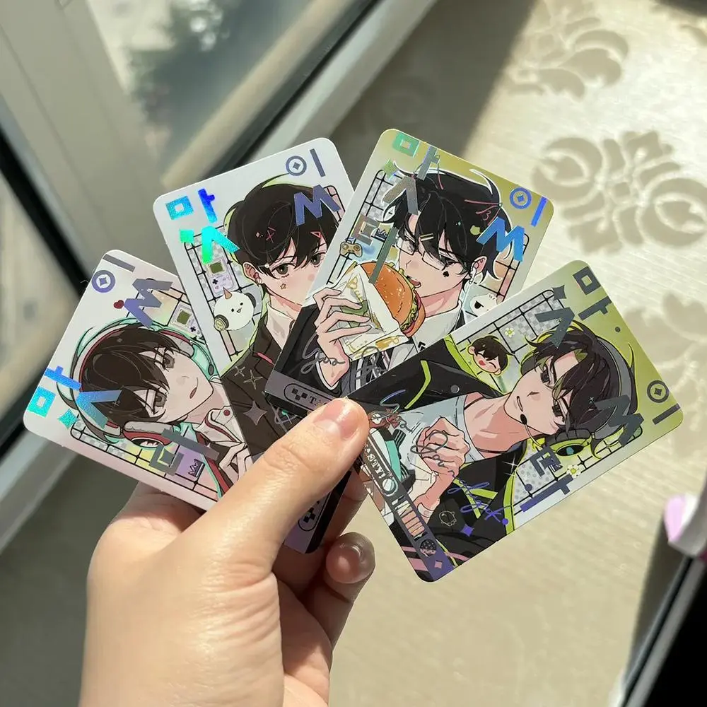 Anime Omniscient Reader's Viewpoint Kim Dokja Yoo Joonghyuk Paper Photocard Figures, 4-Piece Set, Universal Size Collectible Prop for DIY Specialty Supplies (Toys & Hobbies), Photocards