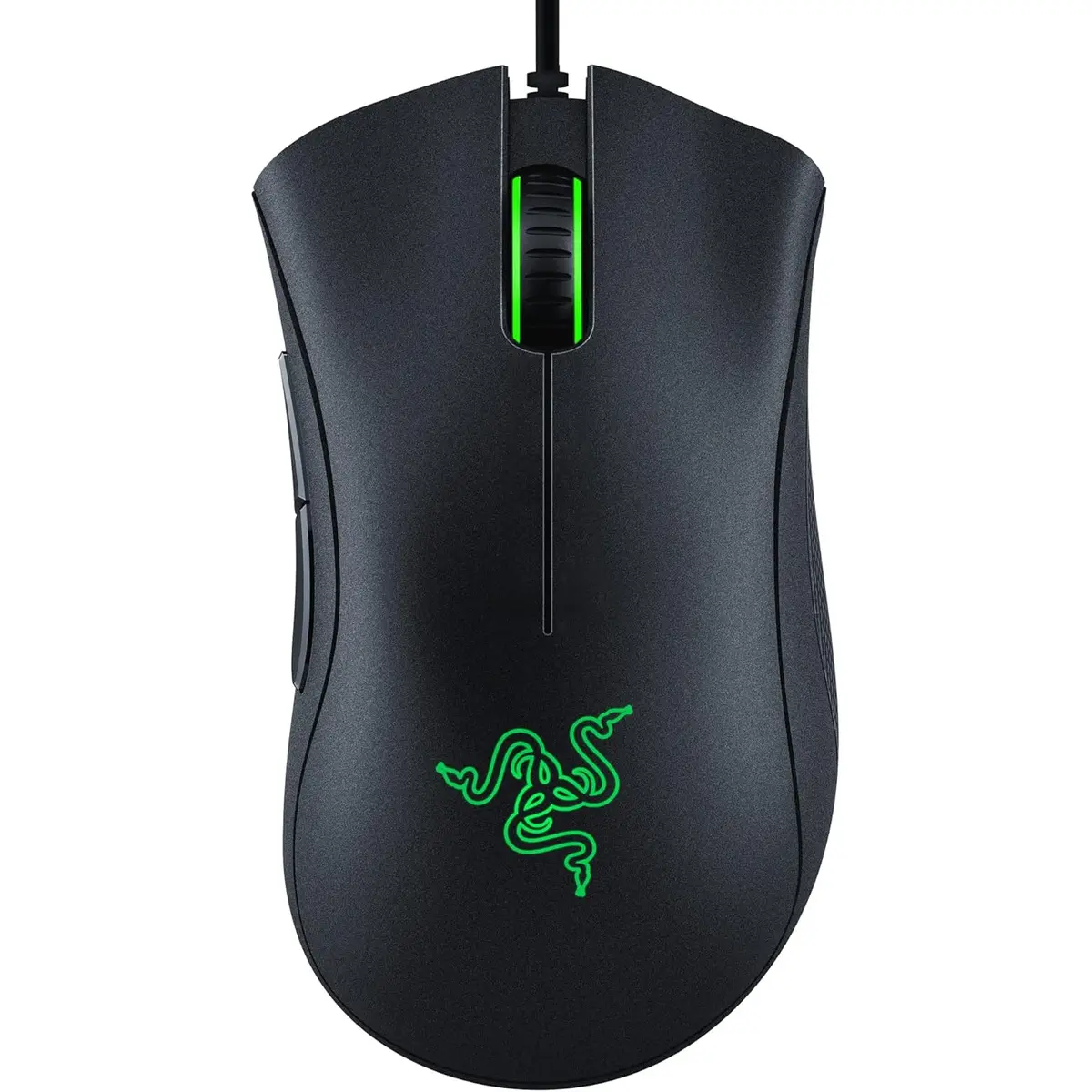 Razer DeathAdder Essential Ergonomic Wired Gaming Mouse, Black | 6400 DPI Optical Sensor, 5 Programmable Buttons, Rubber Side Grips, Mechanical Mouse Switches
