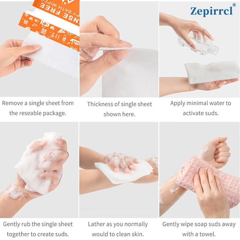 50/150pcs Disposable Shower Towel Soap Bar Foam Bath Towel for Sensitive Skin, Portable Travel Gym Use, No Rinse Needed, Disposable Washcloth