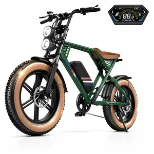 Electric EBike for Adult 1500W Peak Power | 32MPH Max Speed | 50-100 Miles Range | Full Suspension | 20"×4.0" Fat Tires | Removable 48V 22.5AH Battery | UL 2849 Certified | Snow, Mountains, Off-Road All-Terrain Fat Tires Ebike sport us