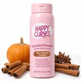 HAPPY CURVES Comfort Powder: Talc Free Anti Chafe Body & Foot Dusting Powder Deodorant to Control Inner Thigh Chafing, and Private Areas(Pack of 1)