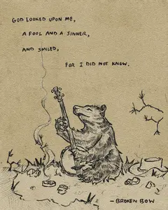 Fool and a Sinner Poster Print