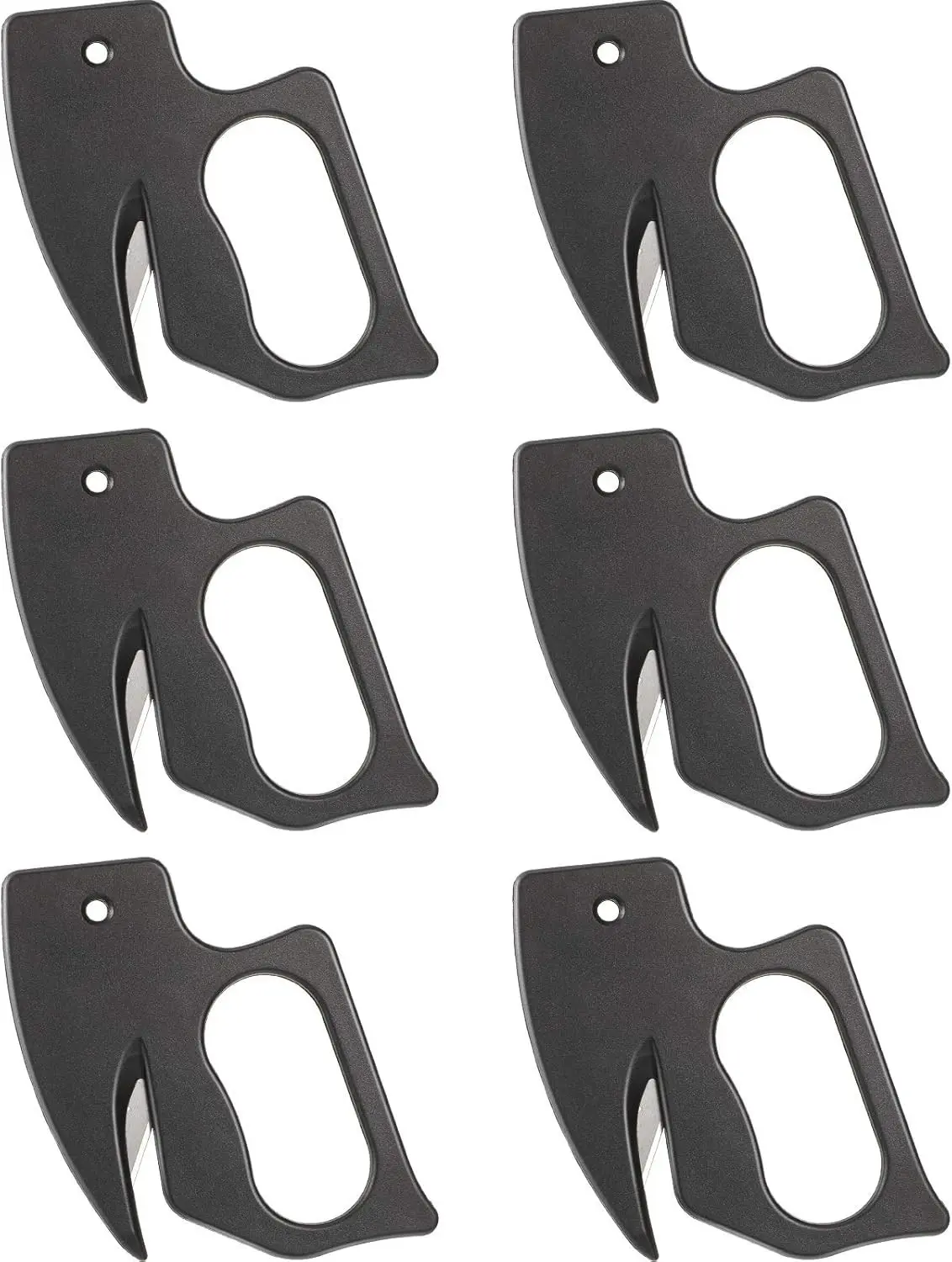 6pcs Letter Opener Envelope Slitter Plastic Envelope Opener with Safety Concealed Sharp Blade for Women Men Office Worker Office Home