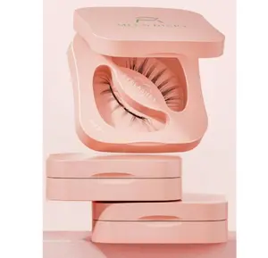 Suit For Natural Makeup Soft Magnetic Eyelashes All-In-One Kitwith Applicator, Reusable Magnetic Lashes WithoutEyeliner, Glue-Free False Lashes, Waterproof. Lightweight