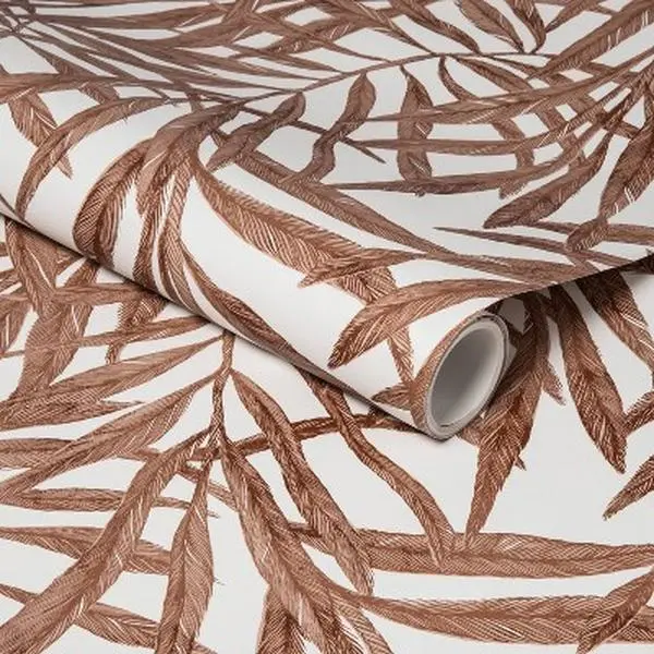 Threshold Tropical Palm 198"x20" Peel and Stick Wallpaper Nature Brown