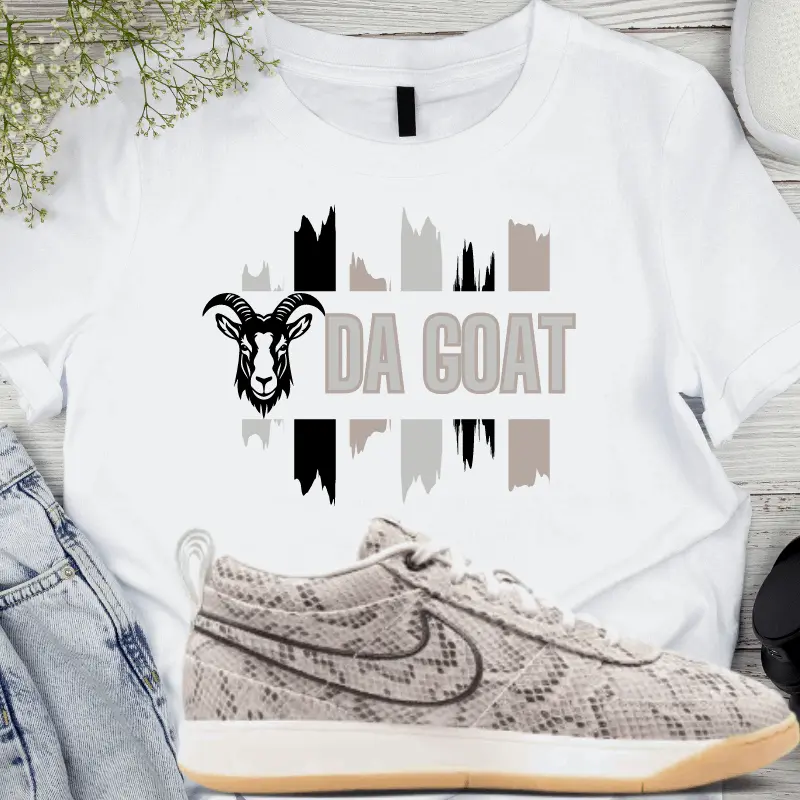 Da Goat Python T-shirt matches Book 1 Python Sneakers C Menswear Cotton Tee Shortsleeve Tshirt