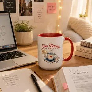 Dorm Theory Mug, Cozy Coffee Lover Mug, Cute College Apartment Cup, Aesthetic Dorm Room Kitchen Coffee Mug