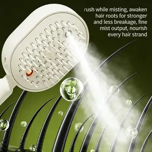 Spray Air Cushion Massage Comb Self-Cleaning Anti-Tangle Essential Oil Mist Hair Care Comb Anti-Static Volumizing Aromatherapy Comb