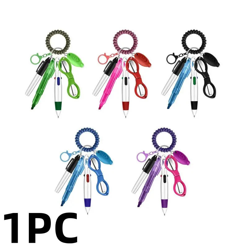 7-Piece Nurse Pen Set Badge Reel Clip Accessories, Retractable Mini Nursing Ballpoint Pens, Wristband & Clothing Wearable, Nurses' Day Gift, Ballpoint Pen Kit, Ballpoint Pen Gifts