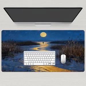 Cute Elephant Stitched Gaming Mouse Pad - Non-Slip Base  Smooth Control Desk Mat for Women  Office & PC Setup  Anti-Fray Edge (8.27x10.24in)