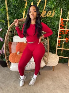 Women's Fashion Casual High Stretch Sports Slim Fit Two-Piece Set, Comfortable and Stylish Workout, Perfect for Daily Wear