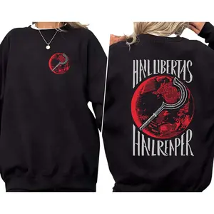 Hail Libertas Hail Reaper 2 Sides Sweatshirt – Red Rising Howler Merch, Darrow Fan Gift, Sci-Fi Unisex Sweater