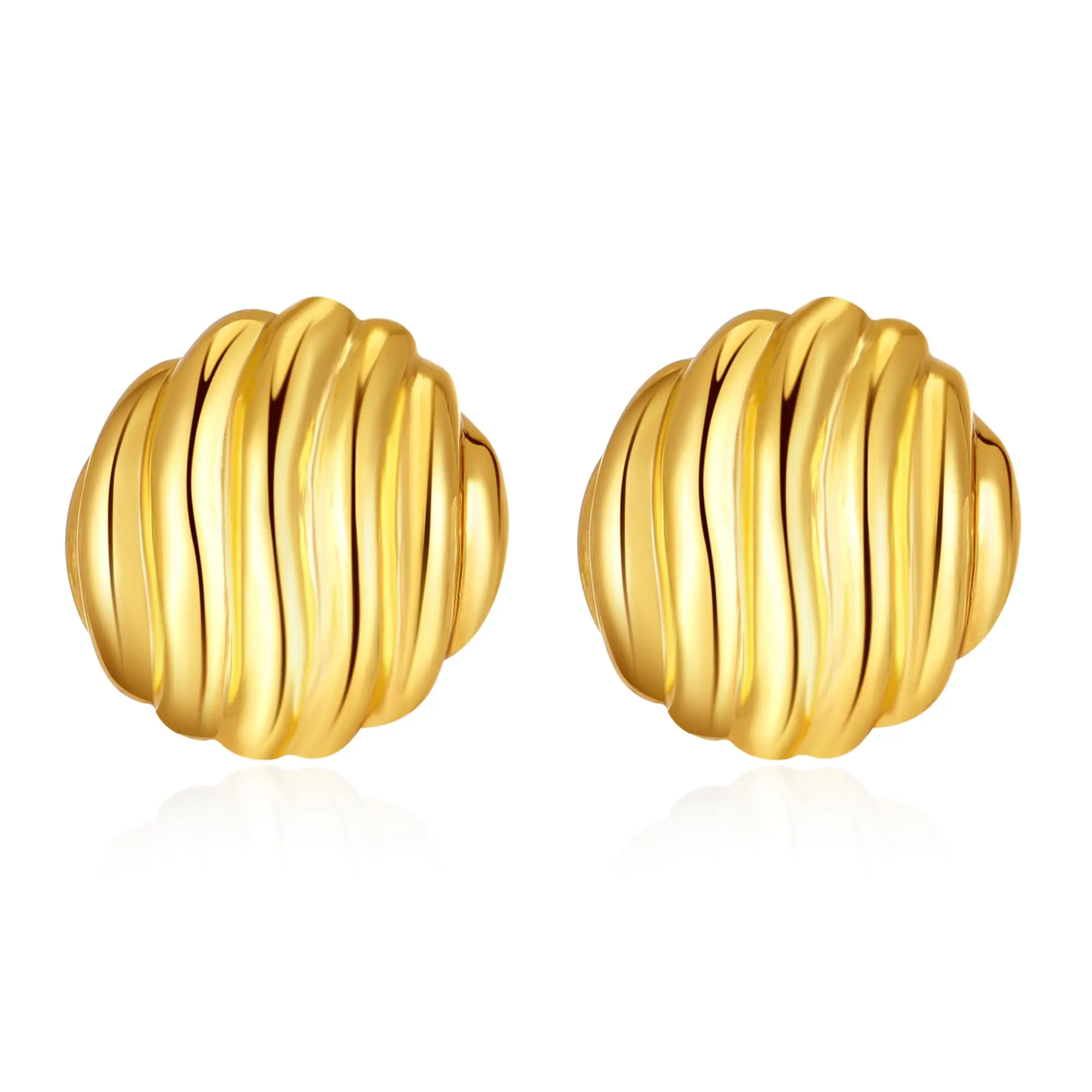 Aprilery Earrings Trendy Vintage Shell Geometric Stud Statement Earrings Hypoallergenic Dupes Jewelry for Women Gifts