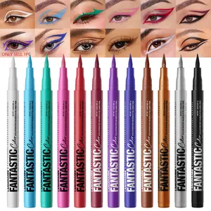 1PC eyeliner pen Liquid Eye Liner waterproof, sweat proof, fast drying, easy dyeing, lasting for 24 hours to create perfect eye makeup Longwear eye liner