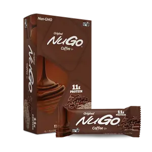 NuGo Original Protein Bar, Coffee, 11g Protein, Gluten Free, 15 Count