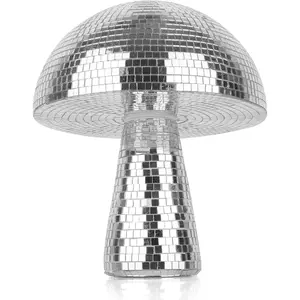 Creative Mushroom Disco Ball for Party, Table Decor Mirror Retro Handmade Disco Ball Mushroom Shape Home Art Decorations,Bar Ornaments