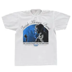 Inside Llewyn Davis vintage t-shirt, graphic teeshirt, white Classic Tee Gildan 5000, movie shirt, Coen Brothers, oscar isaac top