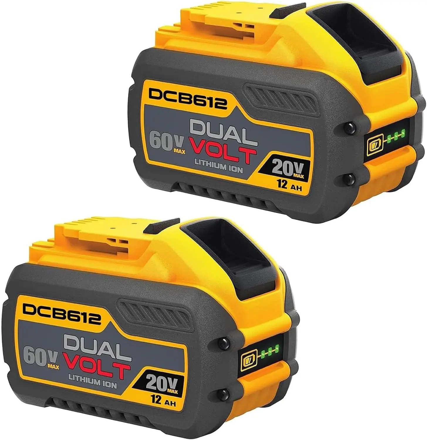 2-Pack 12000mAh DCB612 Replacement for Dewalt 20V/60V Max Lithium Ion Battery Compatible with DCB609-2 DCB612-2 DCB200 #fathersdaygift