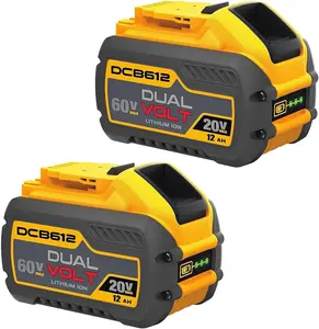 2-Pack 12000mAh DCB612 Replacement for Dewalt 20V/60V Max Lithium Ion Battery Compatible with DCB609-2 DCB612-2 DCB200 #fathersdaygift