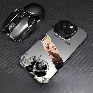 Trending Anime-Themed Phone Case Featuring Zoro from The Pirates Series, Compatible with for iphone Models 17, 16E, 16, 15, 14, 13, 12, 11 Mini Pro Max Air X RX SMAX 8, And 7 Plus. It Has a Matte Finish And Is Designed to Prevent Drops.