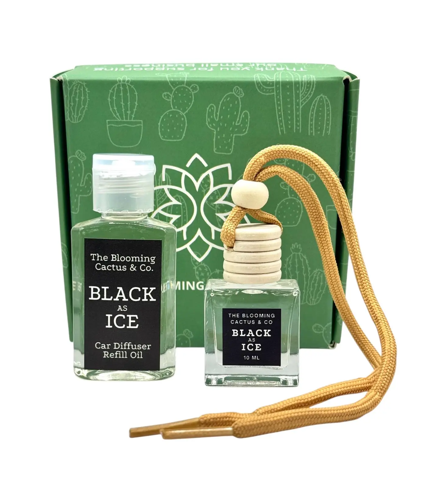 10 ml Car Diffuser with 1 Oz Refill Included - Durable Refillable Design for Easy Installation & High-Quality Aroma