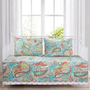 Mirage Paisley Reversible DayBed Quilted Bedding Set