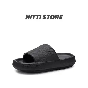 Nitti Store Pillow Slippers Slides Trendy Soft Thick Sole Non-Slip Bathroom Cloud Slippers Ultimate Comfort Lightweight Footwear Walking Shoes Easy to Clean
