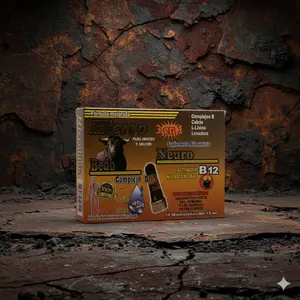 Neuro B12 Bedo 3 en 1– Complejo B con Ácido Fólico, Hierro y Tiamina B1 (10 Minibotellas de 15 ml)