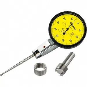 Mitutoyo Dial Test Indicators: 1 Min, 0-50-0, 3 5m Accuracy, Horizontal Yellow Dial 513-415-10H