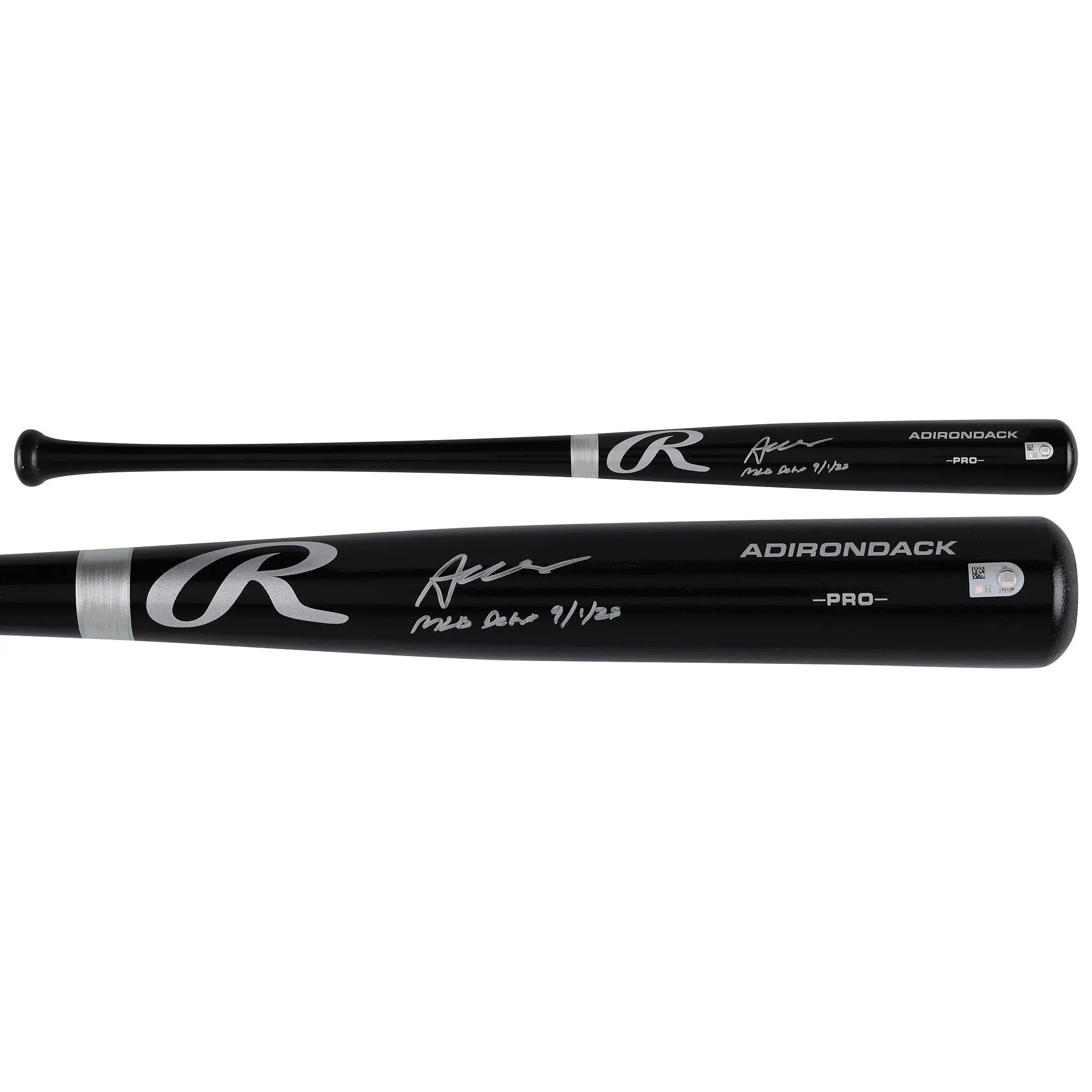 Austin Wells New York Yankees Autographed Black Rawlings Pro Bat with "MLB Debut 9/1/23" Inscription - Fanatics Authentic Certified