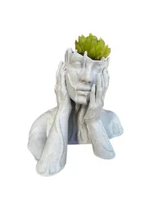 Weeping Woman Succulent Planter – Elegant Crying Statue Planter for Indoor & Outdoor Plants, Unique Artistic Flower Pot, Decorative Boho & Modern