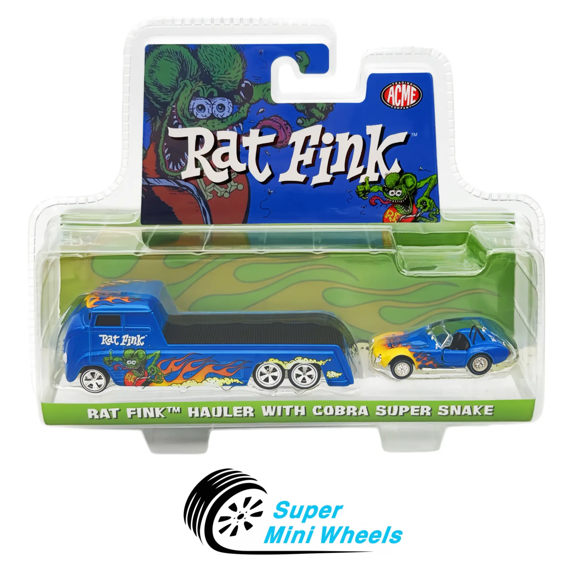 ACME 1:64 Rat Fink Hauler With Cobra Super Snake