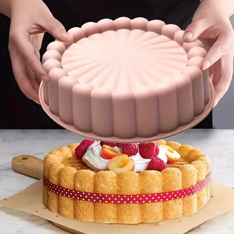 Multi-Functional Non-Stick Silicone Cake Mold, Silicone Baking Mold, Baking Supplies, Molds For Baking, Perfect for Delicious Cakes, Ideal for Weddings and Birthdays, 1 Piece