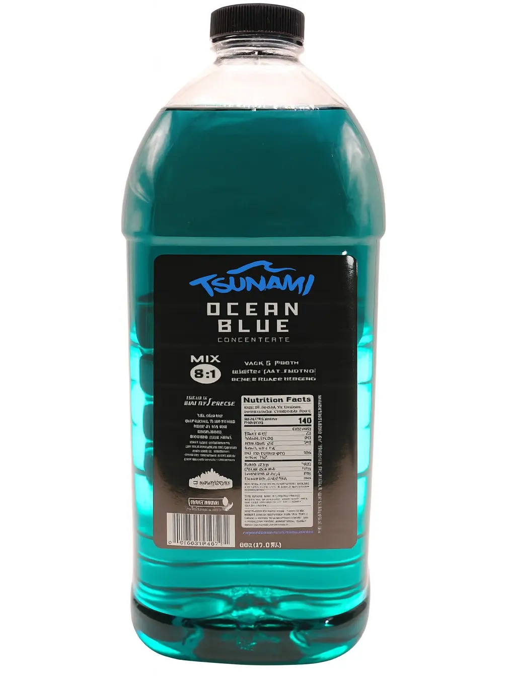 Tsunami Ocean Blue Energy Drink – 64oz Jug (Mix-Ready Pumpable Concentrate)