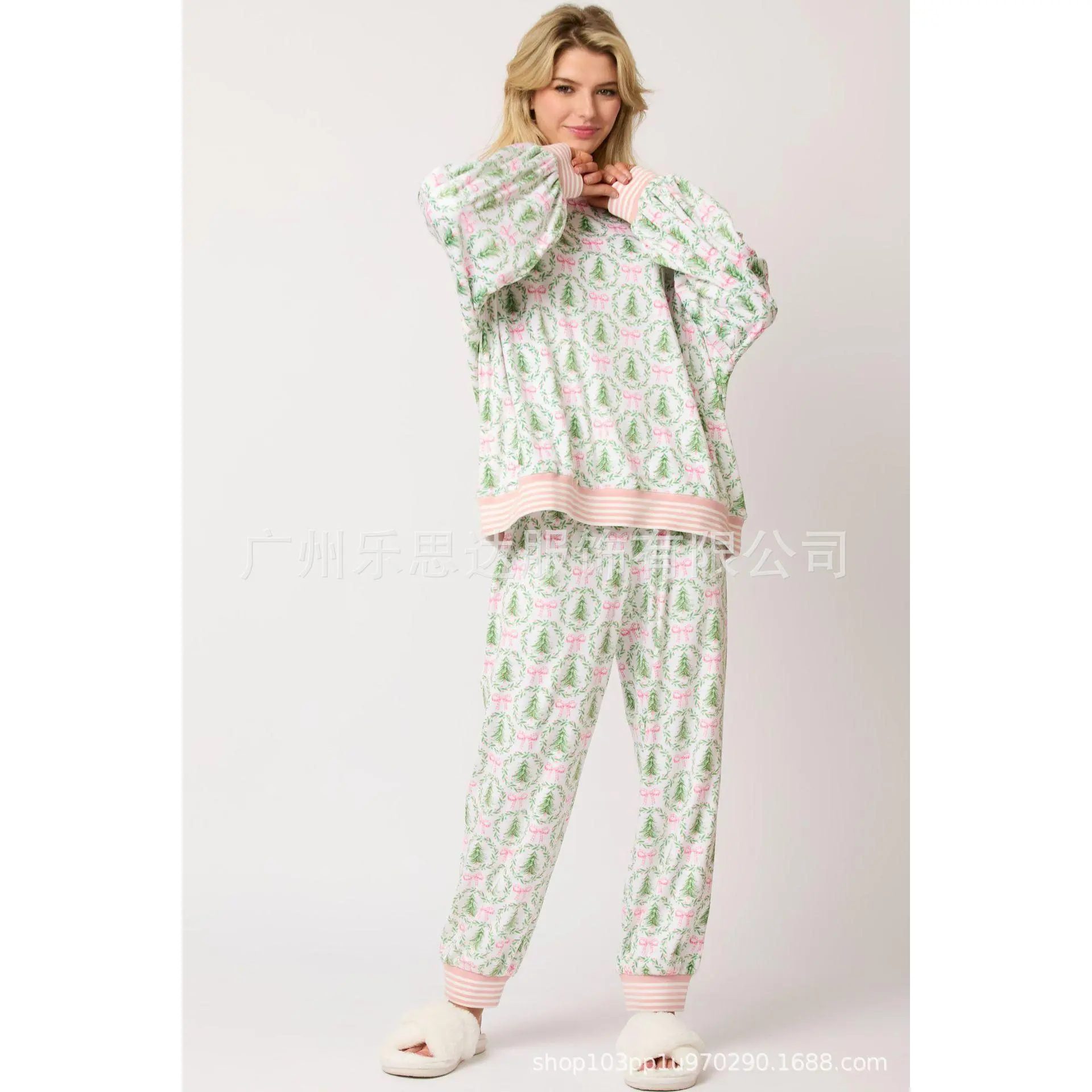 Pink Green Christmas Tree