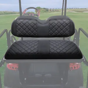 Golf Cart Rear Seat Covers for EZGO Club  Yamaha Aftermarket Rear Seat Cushion, Rear Seat Cover with Concave and Convex Design, Thick Vinyl Leather Comfortable, Breathable & Easy to Clean