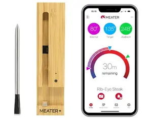 MEATER 165 Ft. Wireless Smart Meat Thermometer Oven, BBQ Smoker Rotisserie with Bluetooth & WiFi Digital Connectivity