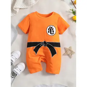 0-2Y Baby Boy's Romper - Soft Breathable + Snap Closures |         Cartoon Graphic |         Summer/Photoshoot/Outdoor