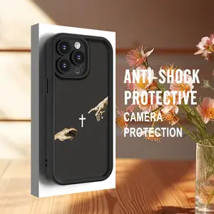 Protect Your Phone Soft Simple with Jesus Will Help You Patterns Phone cases Case Compatible with iPhone 17 Pro Max 16 16e 15 14 Plus 13 12 Mini 11 Air X XS Pattern TPU Lens Protection Durable Soft Cover Gift 2D printing