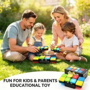The flip-slide puzzle toy can be used as a handheld game. The flip-slide puzzle is suitable for children and teenagers aged 8 and above and is an ideal gift. It is a puzzle toy, a stress-relieving toy, and a memory-training toy.