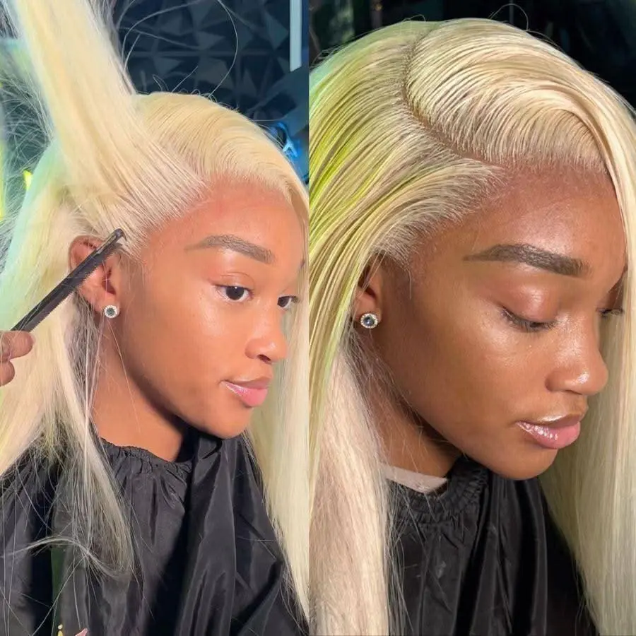 613 Blonde HD Lace Wig on a 6x6 Closure 300% Density