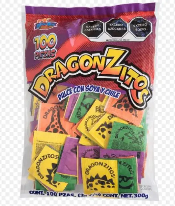 DragonZitos Classic 100 Piece Bag Chile con Soja y Chile Flavor 100 Pieces per Bag Ambient Attributes Only Snack Treats Candy