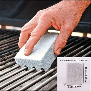 Magic BBQ Grill Cleaning Brick - Portable, No-Battery Needed for Outdoor Camping & Picnics, Essential Cookware Accessory, Versatile Stone