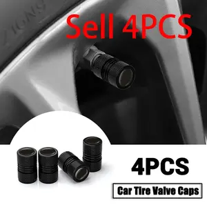 4pcs Aluminum Alloy Motorcycle Tyre Valve Caps, Wheel Stem Air Valve Covers, Decor Accessories, Durable & Stylish Design