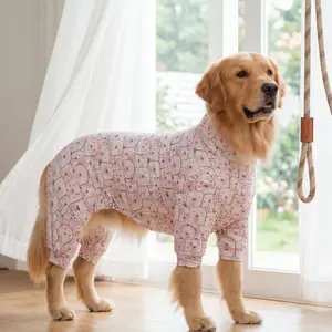 Dog Summer Shedding Hair Control Pajamas, Breathable High Stretch Full Coverage, Anti Licking & Bug Protective Jumpsuit, All over Printing Clothing